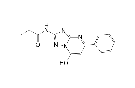 Propanamide, N-(7-hydroxy-5-phenyl-1,2,4-triazolo[1,5-a]pyrimidin-2-yl)-