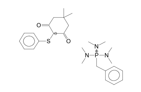 HEXAMETHYLTRIAMINO(BENZYL)PHOSPHONIUM 2-PHENYLSULPHENYLDIMEDONE