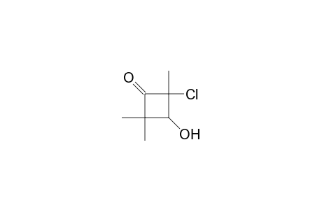 2-Chloro-3-hydroxy-2,4,4-trimethylcyclobutanone