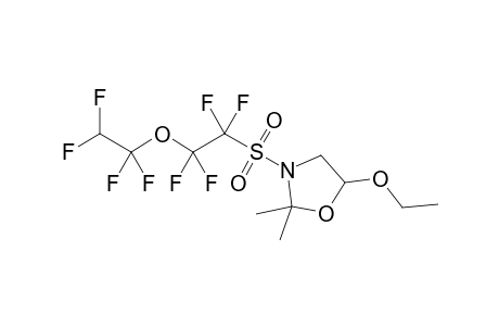 5-Ethoxy-3-[1,1,2,2-tetrafluoro-2-(1,1,2,2-tetrafluoroethoxy)ethanesulfonyl]-2,2-dimethyloxazolidine