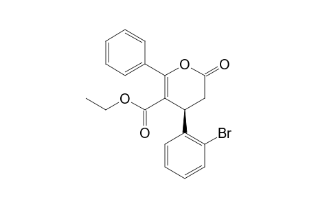(R)-ethyl 4-(2-bromophenyl)-2-oxo-6-phenyl-3,4-dihydro-2H-pyran-5-carboxylate