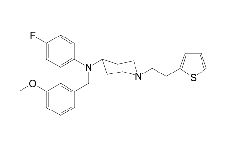 N-(4-Methoxybenzyl)-N-(4-fluorophenyl)-1-[2-(thiophen-2-yl)ethyl]piperidin-4-amine