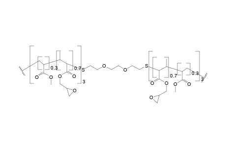 Bis poly(magly-co-methyl acrylate)ethylenedioxyethanethiol