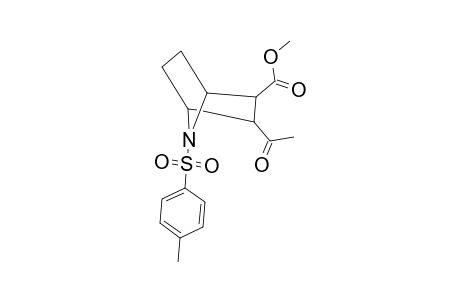 7-Azabicyclo[2.2.1]heptane-2-carboxylic acid, 3-acetyl-7-(p-tolylsulfonyl)-, methyl ester, endo-2,exo-3-
