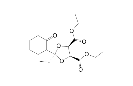 Diethyl (4R)-trans-2-ethyl-2-(2-oxocyclohexyl)-1,3-dioxolane-4,5-dicarboxylate