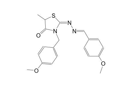 4-methoxybenzaldehyde [(2E)-3-(4-methoxybenzyl)-5-methyl-4-oxo-1,3-thiazolidin-2-ylidene]hydrazone