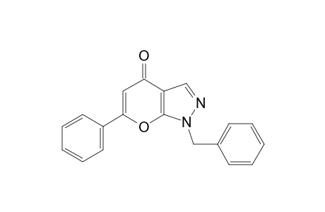1-(benzyl)-6-phenyl-pyrano[3,2-d]pyrazol-4-one