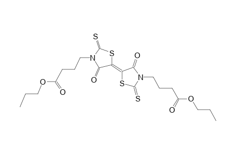(E)-dipropyl 4,4'-(4,4'-dioxo-2,2'-dithioxo-2H,2'H-[5,5'-bithiazolylidene]-3,3'(4H,4'H)-diyl)dibutanoate