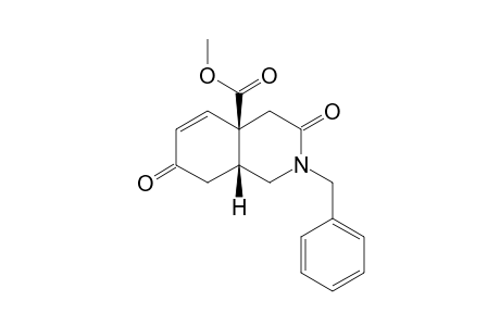 (4aR,8aR)-2-(benzyl)-3,7-diketo-1,4,8,8a-tetrahydroisoquinoline-4a-carboxylic acid methyl ester