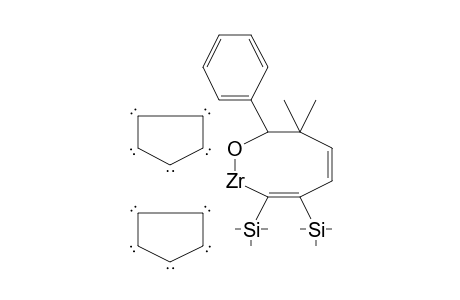 1-Zircona-2-oxa-5,7-cyclocotadiene, 4,4-dimethyl-3-phenyl-7,8-bis(trimethylsilyl)-bis(.eta.-5-cyclopentadienyl)-