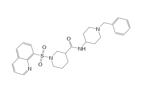 3-piperidinecarboxamide, N-[1-(phenylmethyl)-4-piperidinyl]-1-(8-quinolinylsulfonyl)-