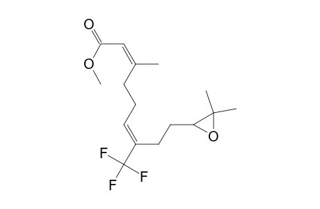 2,6-Nonadienoic acid, 9-(3,3-dimethyloxiranyl)-3-methyl-7-(trifluoromethyl)-, methyl ester, (Z,E)-