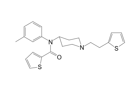 N-3-Methylphenyl-N-(1-[2-(thiophen-2-yl)ethyl]piperidin-4-yl)thiophene-2-carboxamide