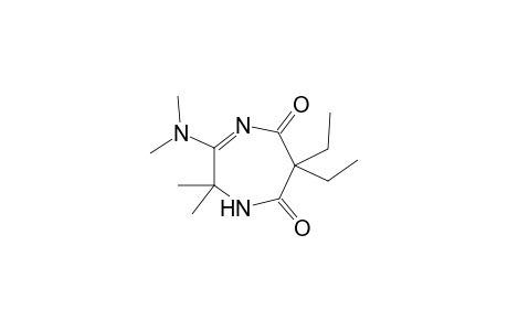 1H-1,4-Diazepine-5,7(2H,6H)-dione, 3-(dimethylamino)-6,6-diethyl-2,2-dimethyl-
