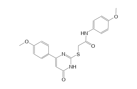 N-(4-methoxyphenyl)-2-{[4-(4-methoxyphenyl)-6-oxo-1,6-dihydro-2-pyrimidinyl]sulfanyl}acetamide