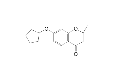 7-[Cyclopentyloxy]-2,2,8-trimethyl-4-chromanone
