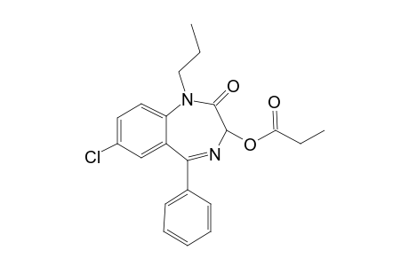 Oxazepam, o-propionyl-N-propyl-