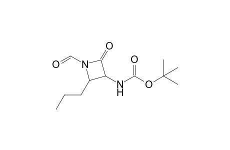 N-Formyl-2-propyl-3-(tert-butoxycarbonylamino)-1-azacyclobutan-4-one