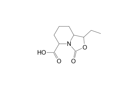 3H-Oxazolo[3,4-a]pyridine-5-carboxylic acid, 1-ethylhexahydro-3-oxo-, (1.alpha.,5.alpha.,8a.alpha.)-