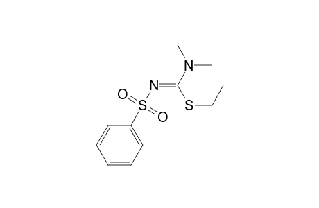 Carbamimidothioic acid, N,N-dimethyl-N'-(phenylsulfonyl)-, ethyl ester