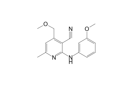 3-Pyridinecarbonitrile, 4-(methoxymethyl)-2-[(3-methoxyphenyl)amino]-6-methyl-