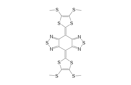 4,8-bis[4,5-bis(methylsulfanyl)-1,3-dithiol-2-ylidene]-[1,2,5]thiadiazolo[3,4-f][2,1,3]benzothiadiazole