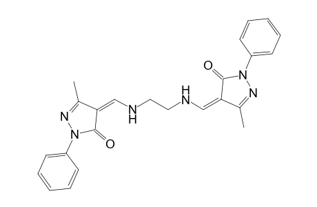 2-Pyrazolin-5-one, 4,4'-(ethylenebis(iminomethylidyne))bis(3-methyl-1-phenyl-