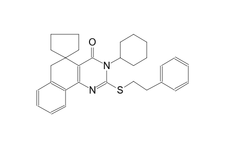 3-cyclohexyl-2-(phenethylthio)-3H-spiro[benzo[h]quinazoline-5,1'-cyclopentan]-4(6H)-one