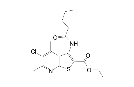 Ethyl 5-chloro-4,6-dimethyl-3-(pentanoylamino)thieno[2,3-b]pyridine-2-carboxylate