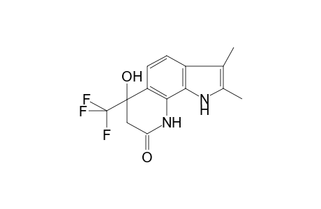 1H,7H-Pyrrolo[3,2-H]quinolin-8-one, 6-hydroxy-2,3-dimethyl-6-trifluoromethyl-6,9-dihydro-