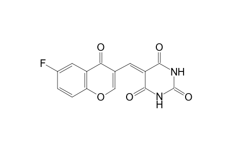 Pyrimidine-2,4,6-trione, hexahydro-5-(6-fluoro-4-oxo-4H-chromen-3-ylmethylene)-