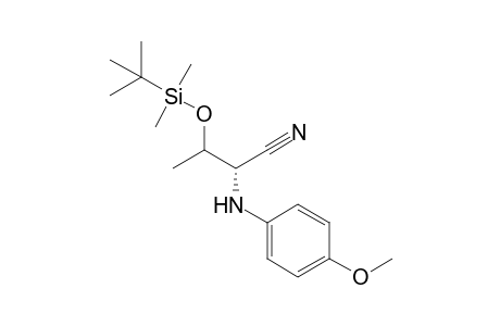 (2S/R,3S)-3-(t-Butyldimethylsiloxy)-2-N-(p-methoxyphenyl)butanonitrile