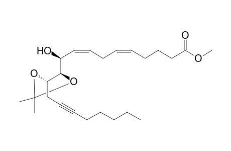 Methyl (10S,11R,12S)-10-hydroxy-11,12-(isopropylidenedioxy)eicosa-5(Z),8(Z),14(Z)-dienynoate