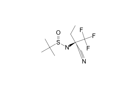 (S)-1,1,1-TRIFLUORO-2-(N-(R)-TERT.-BUTANESULFINYL)-AMINO-2-CYANO-BUTANE