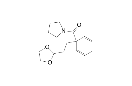 Pyrrolidine, 1-[[1-[2-(1,3-dioxolan-2-yl)ethyl]-2,5-cyclohexadien-1-yl]carbonyl]-