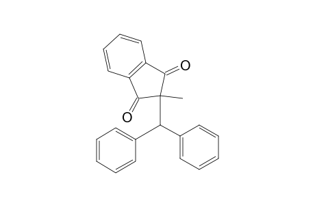 2-(Diphenylmethyl)-2,3-dihydro-2-methyl-1H-indene-1,3-dione