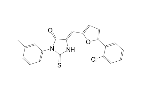(5Z)-5-{[5-(2-chlorophenyl)-2-furyl]methylene}-3-(3-methylphenyl)-2-thioxo-4-imidazolidinone