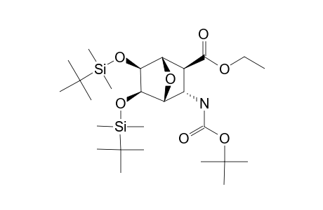 ETHYL-(ENDO)-3-TERT.-BUTOXYCARBONYLAMINO-5,6-O,O-BIS-(TERT.-BUTYLDIMETHYLSILYL)-5,6-DIHYDROXY-7-OXA-BICYCLO-[2.2.1]-HEPTANE-(EXO)-2-CARBOXYLATE