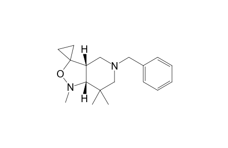 (3aR,7aR)-1,7,7-trimethyl-5-(phenylmethyl)spiro[3a,4,6,7a-tetrahydro-[1,2]oxazolo[4,3-c]pyridine-3,1'-cyclopropane]