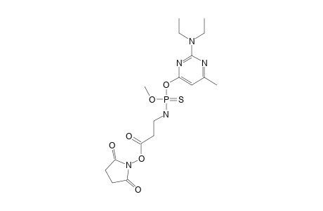 SUCCINIMIDO-3-[2-(DIETHYLAMINO)-6-METHYLPYRIMIDIN-4-YLOXY-(METHOXY)-PHOSPHOROTHIOYLAMINO]-PROPANOATE