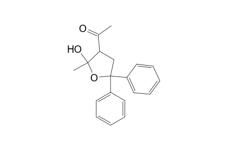 3-Acetyl-2-methyl-5,5-diphenyltetrahydrofuran-2-ol