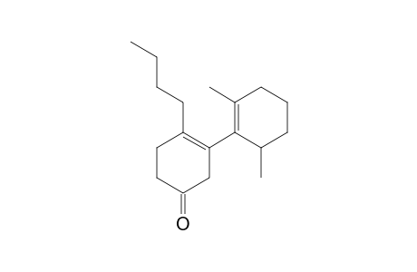 4-Butyl-3-(2,6-dimethylcyclohex-1-enyl)cyclohex-3-enone