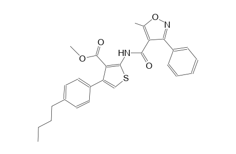 methyl 4-(4-butylphenyl)-2-{[(5-methyl-3-phenyl-4-isoxazolyl)carbonyl]amino}-3-thiophenecarboxylate