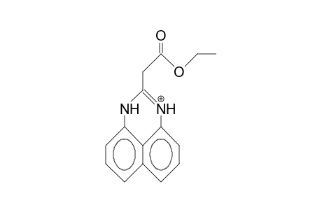 2-Ethoxycarbonylmethylene-perimidinium cation