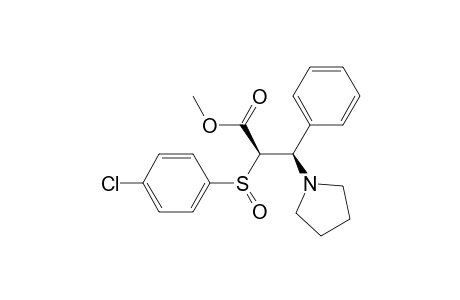1-Pyrrolidinepropanoic acid, .alpha.-[(4-chlorophenyl)sulfinyl]-.beta.-phenyl-, methyl ester, (.alpha.R*,.beta.R*)-
