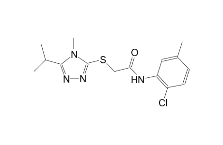 N-(2-chloro-5-methylphenyl)-2-[(5-isopropyl-4-methyl-4H-1,2,4-triazol-3-yl)sulfanyl]acetamide