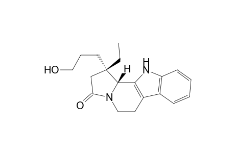 3H-Indolizino[8,7-b]indol-3-one, 1-ethyl-1,2,5,6,11,11b-hexahydro-1-(3-hydroxypropyl)-, trans-(.+-.)-
