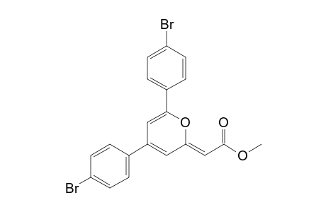 Methyl [4,6-bis(4-bromophenyl)pyran-2-ylidene]acetate