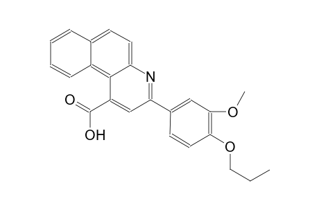 3-(3-Methoxy-4-propoxyphenyl)-1-benzo[f]quinolinecarboxylic acid