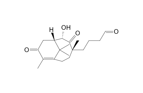 4-((4R,6S,7S)-6-Hydroxy-4,10,11,11-tetramethyl-5,9-dioxo-bicyclo[5.3.1]undec-1(10)-en-4-yl)-butyraldehyde